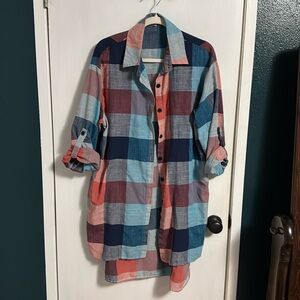 Tunic length button up